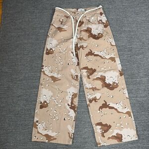 Scuffers Wide Leg Baggy Pants Men 40  32X32 Chocolate Chip Camo Wide Leg Denim